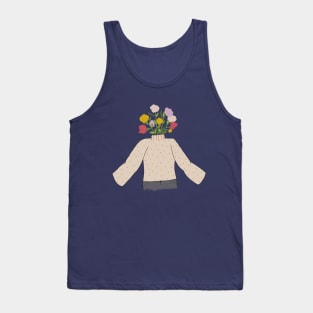 Flower sweater character Tank Top